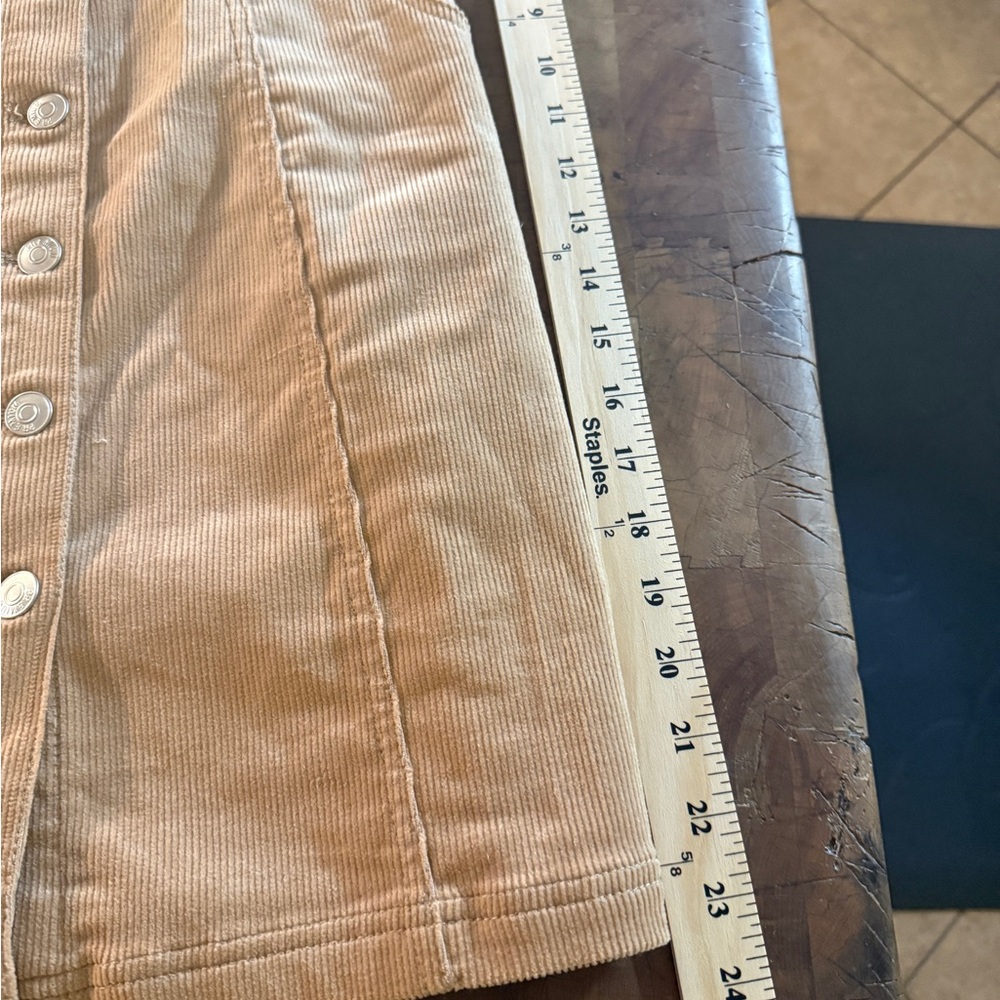 Love Tree Tan Corduroy Mini Dress NWT - Picture 2 of 8